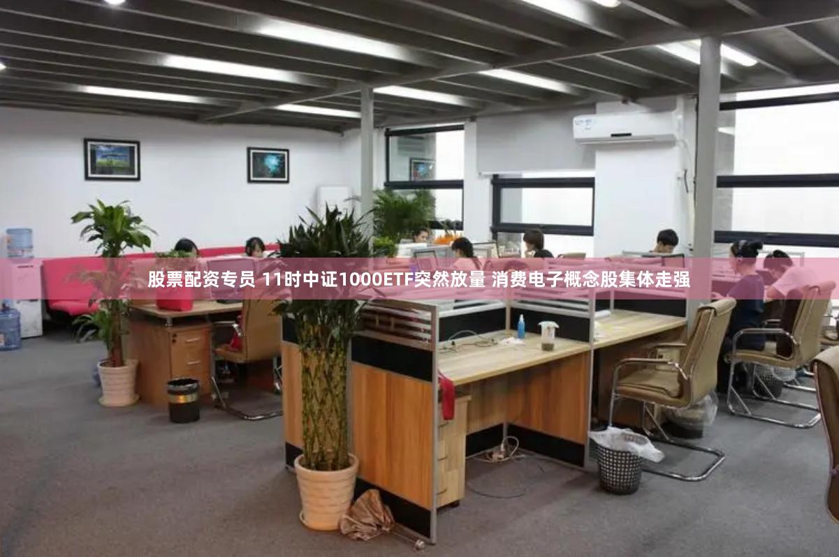 股票配资专员 11时中证1000ETF突然放量 消费电子概念股集体走强